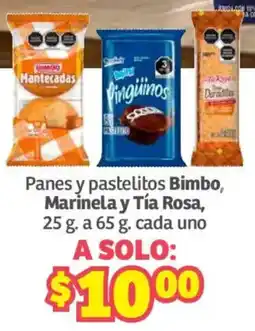 Soriana Híper Bimbo Panes y pastelitos, Marinela y Tía Rosa oferta