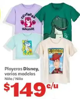 Soriana Híper Playeras Disney, varios modelos oferta