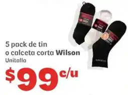 Soriana Híper Wilson calceta corta oferta