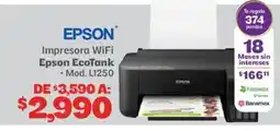 Soriana Híper Epson Impresora Wifi Epson EcoTank oferta