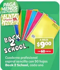Soriana Híper Back 2 School Cuaderno profesional espiral sencillo oferta
