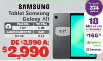 Samsung Tablet Samsung Galaxy A11