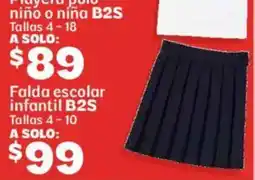 Soriana Híper B2S playera polo niño o niña oferta