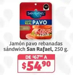 Soriana Híper San Rafael jamón real pavo oferta