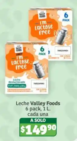 Soriana Híper Leche Valley Foods oferta