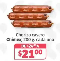Soriana Híper Chimex chorizo casero oferta