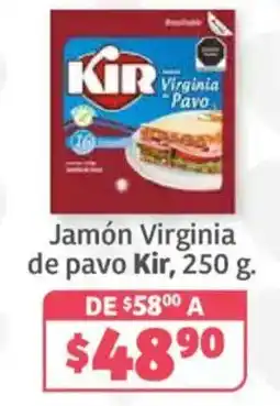 Soriana Híper Kir Jamón Virginia de Pavo oferta