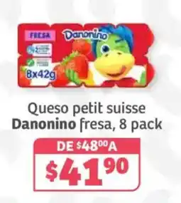 Soriana Híper Danonino Queso petit suisse fresa oferta