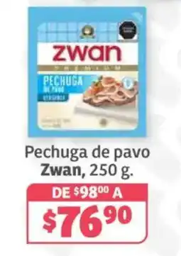 Soriana Híper Zwan pechuga de pavo oferta