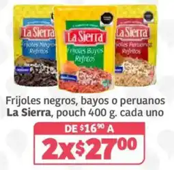 Soriana Híper La Sierra frijoles negros bayos o peruanos oferta