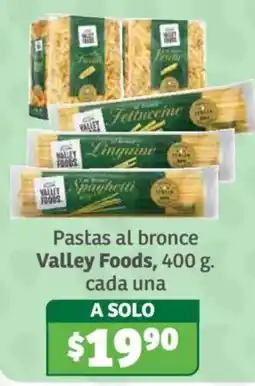 Soriana Híper Valley Foods Pastas al bronce oferta