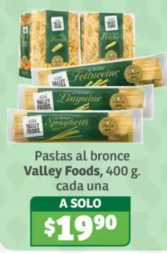 Soriana Híper Valley Foods Pastas al bronce oferta