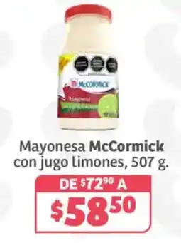 Soriana Híper Mayonesa McCormick con jugo limones oferta