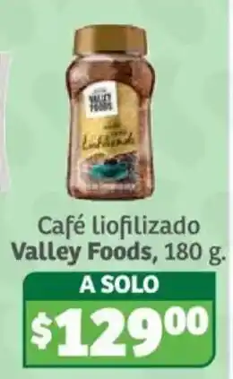 Soriana Híper Valley Foods Café liofilizado oferta