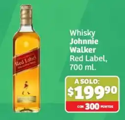 Soriana Híper Whisky Johnnie Walker Red Label oferta