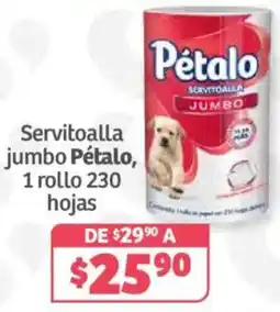 Soriana Híper Pétalo servitoalla jumbo oferta