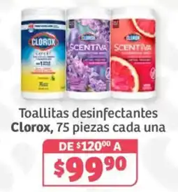 Soriana Híper Clorox toallitas desinfectantes oferta