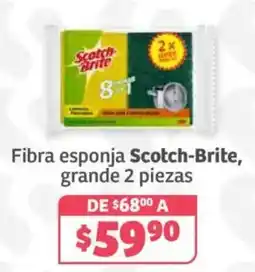 Soriana Híper Scotch-Brite fibra esponja grande oferta