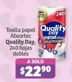 Soriana Híper Quality Day Toalla papel Absortec oferta