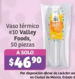 Soriana Híper Valley Foods Vaso térmico #10 oferta