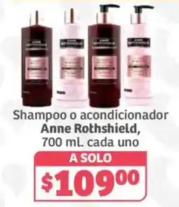 Soriana Híper Anne Rothshield shampoo o acondicionador oferta