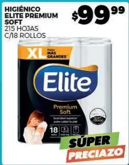 Merco Elite - higiénico elite premium soft 215 hojas c/18 rollos oferta