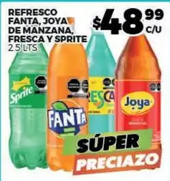 Merco Fanta - refresco , joya de manzana, fresca y sprite oferta