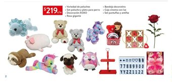 Walmart Variedad de peluches oferta