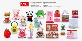 Variedad de peluches