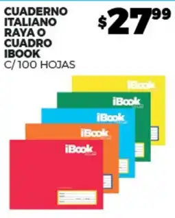 Merco iBook cuaderno italiano raya o cuadro oferta