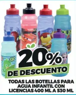 Merco todas las botellas para agua infantil con licencias oferta