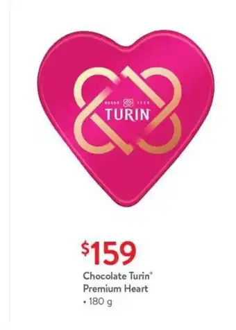 Walmart Chocolate Turin Premium Heart 180g oferta