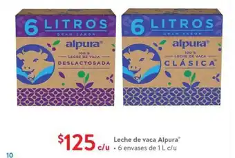Walmart Leche de Vaca Alpura oferta