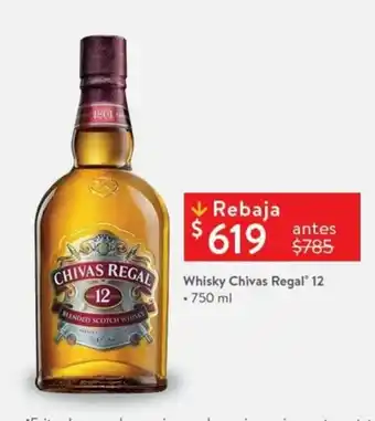 Walmart Whisky Chivas Regal 12 oferta