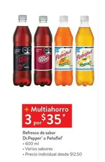 Walmart Refresco de sabor Dr. Pepper o Peñafiel oferta