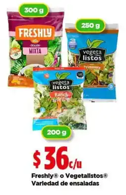 Bodega Aurrerá Freshly® o Vegetalistos® oferta