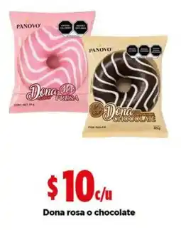 Bodega Aurrerá Panovo Dona rosa o chocolate oferta