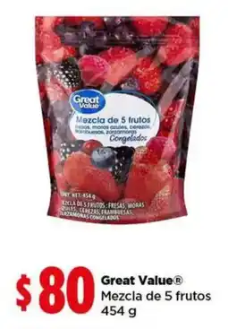 Bodega Aurrerá Great Value Mezcla de 5 frutos oferta