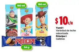 Bodega Aurrerá Yomi® Variedad de leche saborizada Príncipe® Galletas oferta