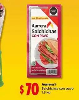 Bodega Aurrerá Aurrera Salchichas con pavo oferta