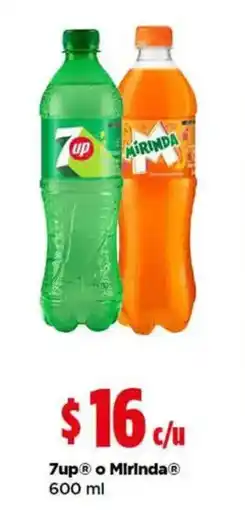 Bodega Aurrerá 7up o Mirinda oferta