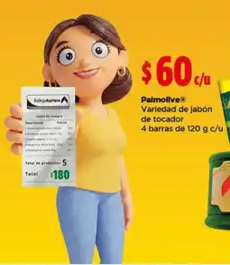 Bodega Aurrerá Palmolive Variedad de jabón de tocador oferta