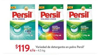 Walmart Variedad de detergente en polvo Persil 4.5kg oferta
