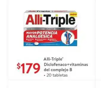 Alli-Triple Diclofenaco + vitaminas del complejo B