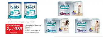 Walmart Pañales BBtips Baby-Up / Formula lactea NAN 3 oferta