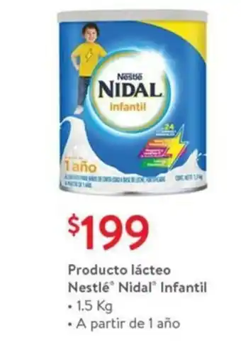 Walmart Productos Lacteo Nestle Nidal Infatil oferta
