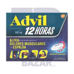Farmacias Bazar ADVIL 12 HR 600MG 6 TABLETAS oferta