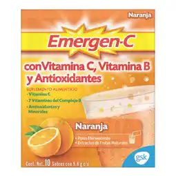 Farmacias Bazar EMERGEN C ORANGE 250MG 10 SOB oferta