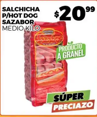 Merco Sazabor - salchicha p/hot dog oferta