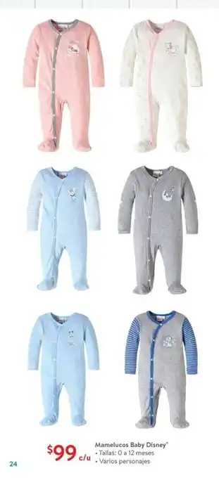 Walmart Mamelucos Baby Disney oferta